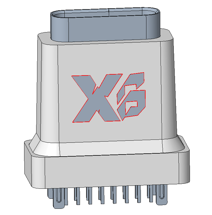 XB-TYPE C 16P-6 防水TYPE C USB插座高13.7mm  立式防水TYPE C母座DIP H=13.7
